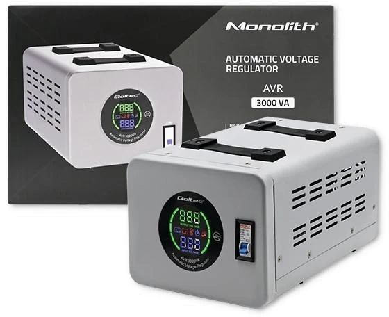 Стабілізатор Qoltec AVR-3000VA, аналогова індикація, Q2 U_29610 фото