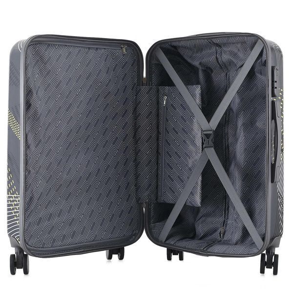 Чемодан Semi Line 24" (M) Black Pattern (T5651-2) DS_DAS302324 фото