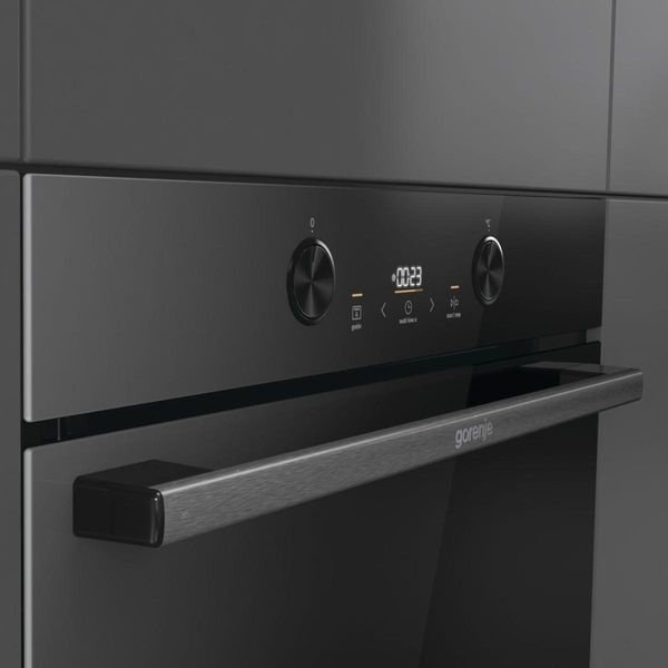 Gorenje Духова шафа електрична, 77л, A+, пара, дисплей, піроліз, чорний RC_BPS6737E04DBG фото