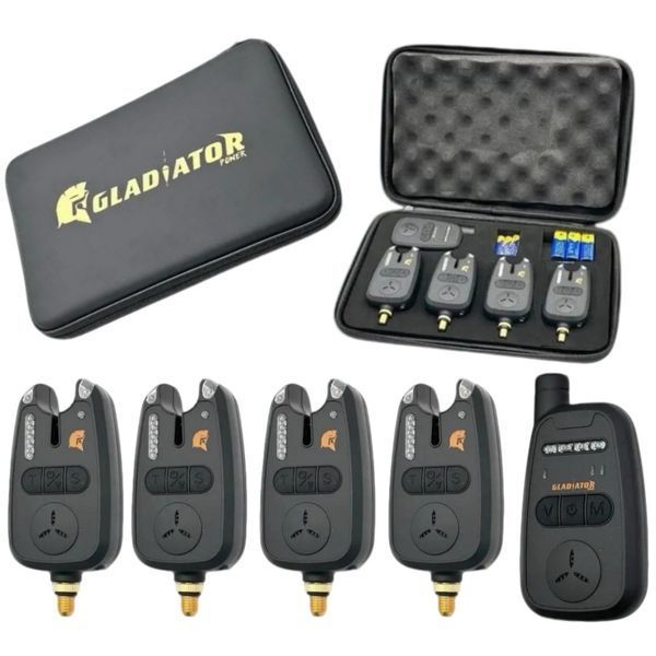 Набір сигналізаторів GLADIATOR RF298 3+1 Black з пейджером PR_RF2983 фото
