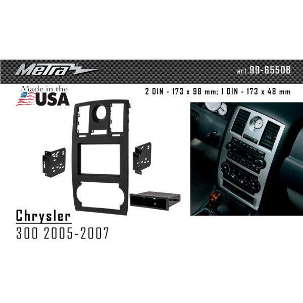 Перехідна рамка Metra 99-6550B для Chrysler 300 2005-2007 AV_99-6550B фото