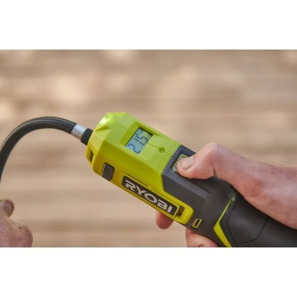Компрессор аккумуляторный Ryobi RI4-120G для накачивания велосипедных шин и спортивных мячей HY_099113297 фото