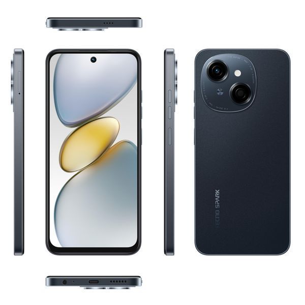 Смартфон Spark Go 1 (KL4) 6.67" 4/128ГБ, 2SIM, 5000мА год, Startrail Black TECNO RC_4894947036163 фото
