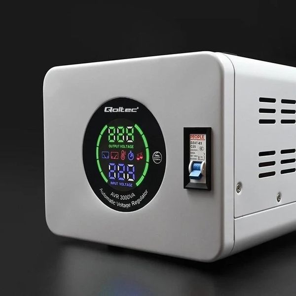 Стабілізатор Qoltec AVR-3000VA, аналогова індикація, Q2 U_29610 фото