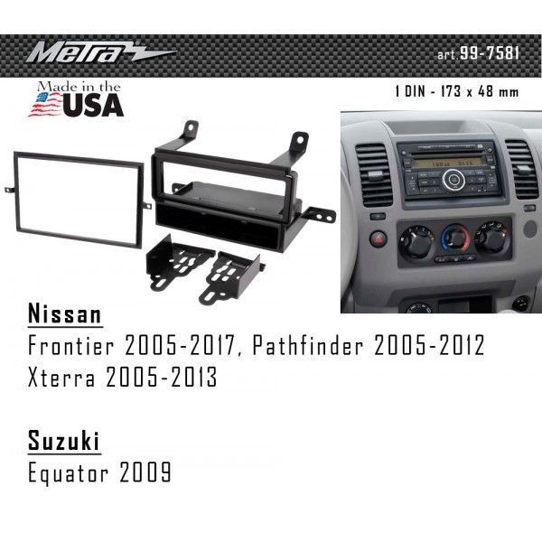 Перехідна рамка Metra 99-7581 для Nissan, Suzuki AV_99-7581 фото