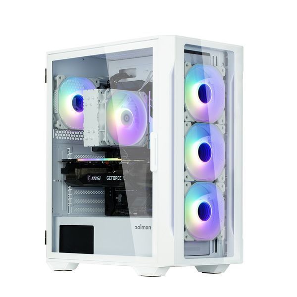 Корпус Zalman I3 Neo TG без БП, 1xUSB3.0, 2xUSB2.0, 4x120мм ARGB, VGA 355мм, LCS ready, TG Side/Front Panel, RC_I3NEOTGWHITE фото