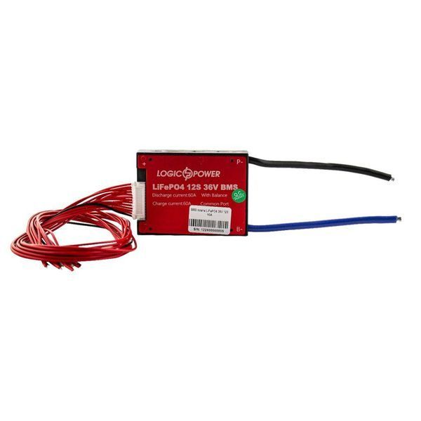 BMS плата LiFePO4 36V 12S Dis 60A Ch 30A LP_12240 фото