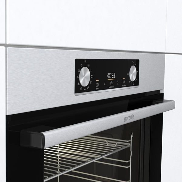 Духова шафа Gorenje електрична, 77л, A+, дисплей, нерж. RC_BO6735E02X фото