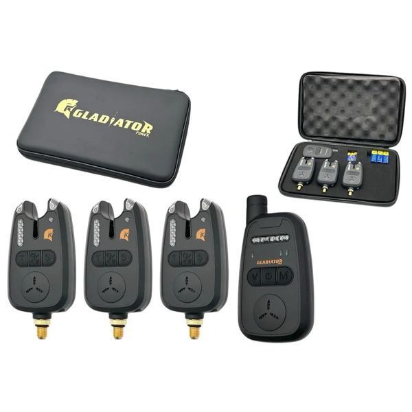 Набір сигналізаторів GLADIATOR RF298 3+1 Black з пейджером PR_RF2983 фото