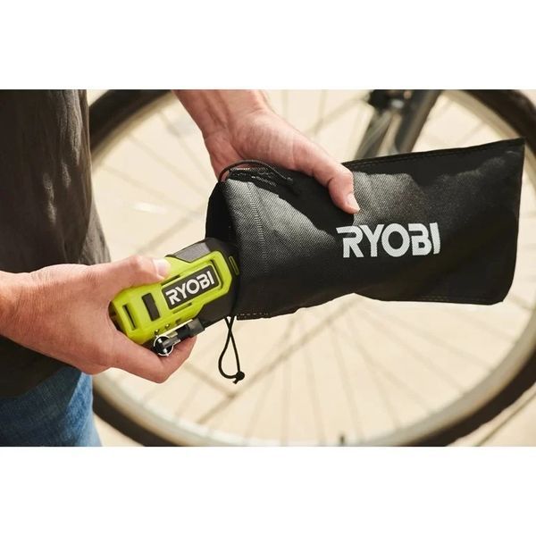 Компрессор аккумуляторный Ryobi RI4-120G для накачивания велосипедных шин и спортивных мячей HY_099113297 фото