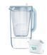Фільтр-глечик Brita Glass Jug One, скляний, 2.5л, синій