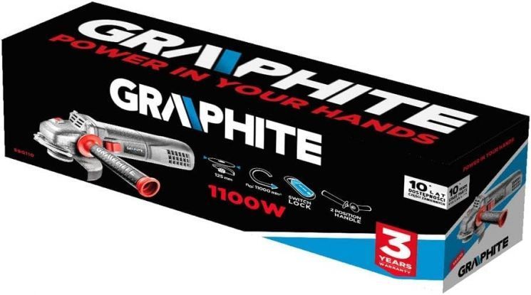 Шліфмашина кутова GRAPHITE 125мм 1100Вт 11000об/хв 2.7кг RC_59G110 фото