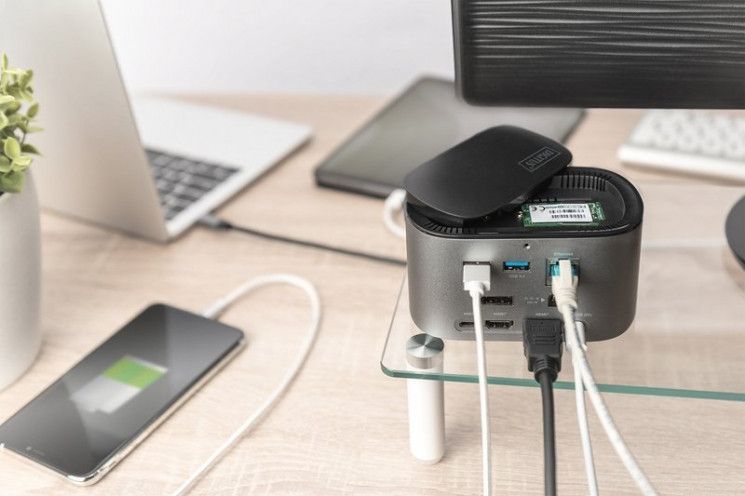 Док-станция DIGITUS USB-C, 11 Port, SSD Enclosure RC_DA-70889 фото