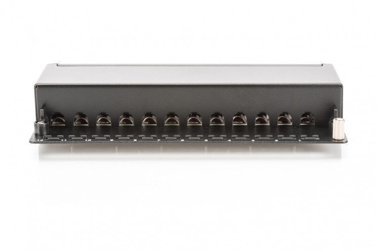 Патч-панель DIGITUS САТ 6A STP, настольная, 12 портов, собранная, черная RC_DN-91612SD-EA фото