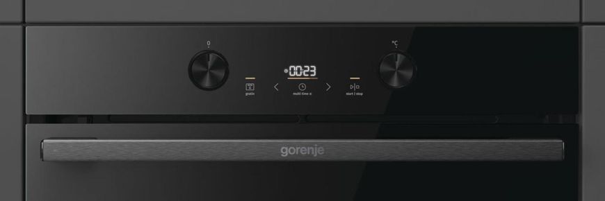 Gorenje Духова шафа електрична, 77л, A+, пара, дисплей, піроліз, чорний RC_BPS6737E04DBG фото
