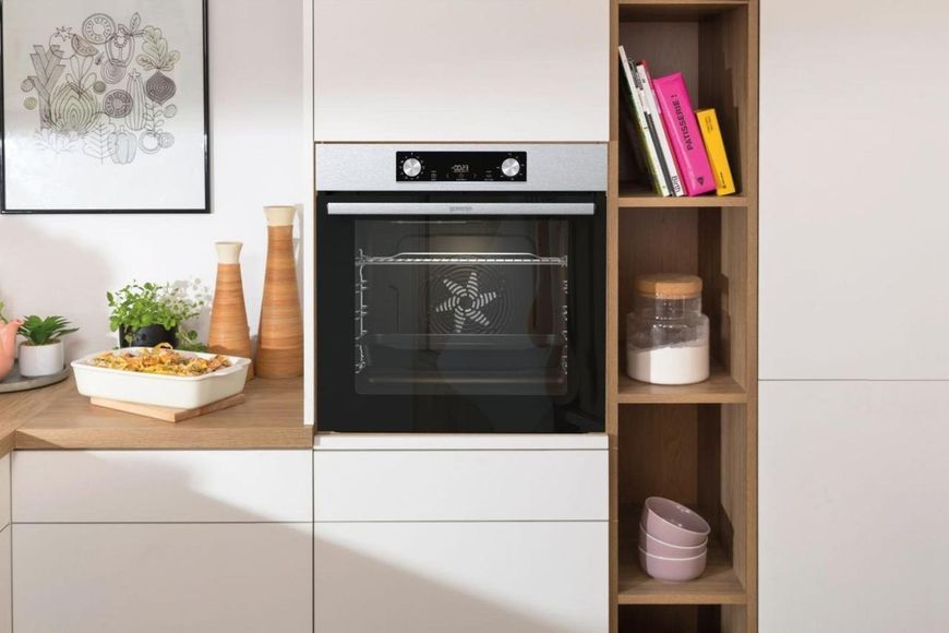 Духова шафа Gorenje електрична, 77л, A+, дисплей, нерж. RC_BO6735E02X фото