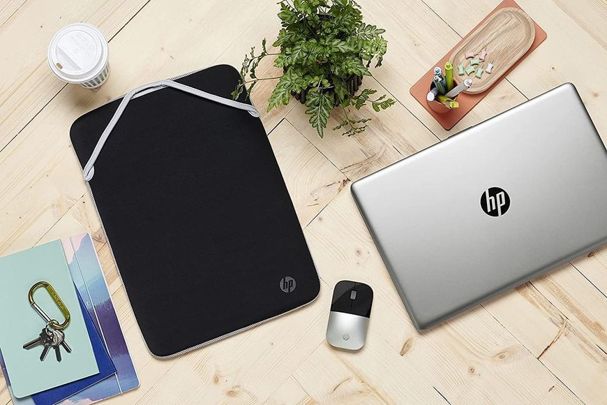 Чохол для ноутбука HP, Reversible Protective, 15" неопрен, чорний/сірий RC_2F2K5AA фото