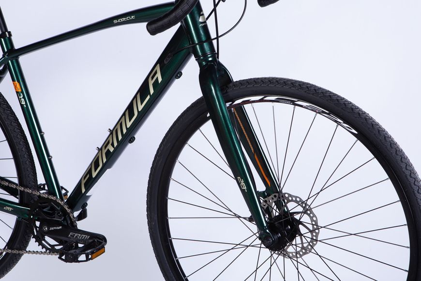 Велосипед AL 28" Formula SHORTCUT DD CS рама-19" темно-зелений 2025 VT_OPS-FR-28-038 фото