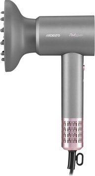 Фен Ardesto Pink Touch, 1600Вт, 2 скорости, 3темп.режимы, ионизация, диффузор, магнитные насадки, RC_HD-R300PT фото