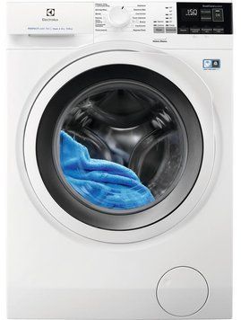 Стирально-сушильная машина Electrolux фронтальная, 7(5)кг, 1400, А, 55см, дисплей, пара, инвертор, белый RC_EW7WO447WU фото