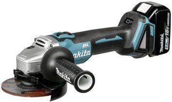 Шлифмашина угловая аккумуляторная Makita DGA504RTJ, 125мм, 18В 2х5Ач, 8500 об/мин, 2.3кг RC_DGA504RTJ фото