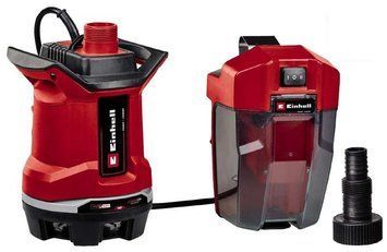 Насос дренажный EInhell GE-DP 18/25 Li - Solo, PXC, аккумуляторный, 18В, 7500 л&bull;ч, высота 5м, глубина 4м, (без RC_4181580 фото