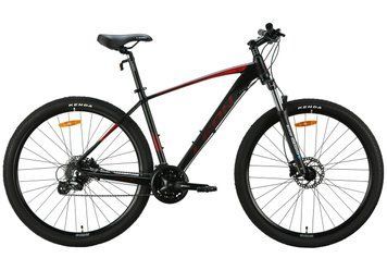 Велосипед алюминий 29" Leon TN-80 AM Hydraulic lock out HDD рама-19" черный с красным (матовый) 2024 VT_OPS-LN-29-174 фото