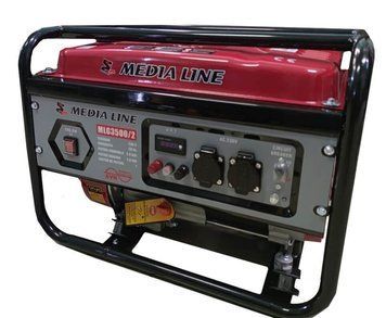 Бензиновий генератор MediaLine MLG3500/2 2.6 кВт / 2.8 кВт HY_90113955 фото