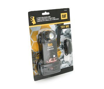 Ліхтар налобний CAT CT4305, 800LM, 3 режими, живлення від 2*26650, Blister U_39191 фото