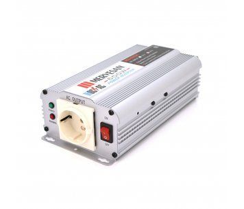 Інвертор напруги Mervesan MSI-60024, 24V/220V, 600W з модифікованою синусоїдою, 1 Shuko, затискачі U_29774 фото