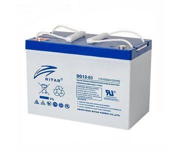Акумуляторна батарея GEL RITAR DG1265 12V 65Ah (350х167х182) U_01304 фото