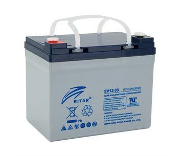 Тяговий акумулятор RITAR EV12-33 12V 33Ah M5 (130х155х168) U_29487 фото