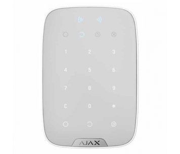 Бездротова сенсорна клавіатура з RFID-зчитувач і підтримкою Bluetooth Ajax KeyPad Plus white U_21516 фото