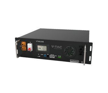 Акумуляторна батарея (рікова) V-TAC CEI-021 LiFePO4 5.12kWh 100Ач, (100/100A) 445*400*130,41kg U_37683 фото