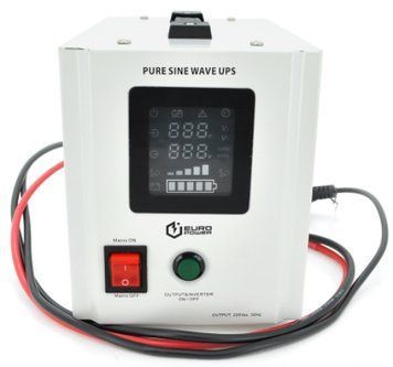 ИБП с правильной синусоидой Europower PSW-EPW500TW12 (300 Вт) 5/10А, под внешнюю АКБ 12В , Q4 (300*198*235) U_14818 фото