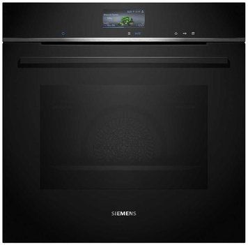 Духовой шкаф Siemens электрический, 71л, A+, пар, дисплей, конвекция, черный RC_HS736G3B1 фото