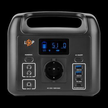 Многофункциональная портативная зарядная станция LP CHARGER 160 (160W, 204Wh) LP_20051 фото