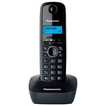 Радиотелефон DECT Panasonic KX-TG1611UAH, черно-серый RC_KX-TG1611UAH фото
