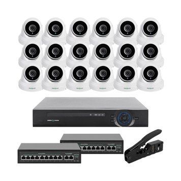 Комплект відеоспостереження на 18 камер GV-IP-K-W85/18 5MP LP_29590 фото