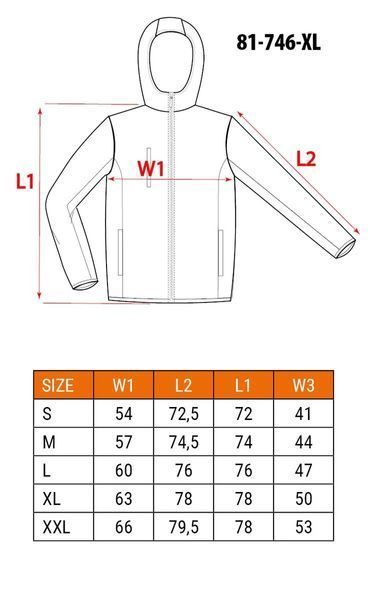 Tools Куртка робоча Basic, XL(54), підвищеної видимості, поліестер, 240 г/м2, помаранчевий Neo RC_81-746-XL фото