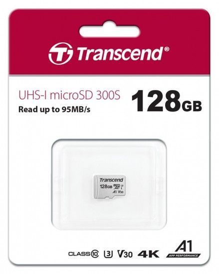 Карта памяти Transcend microSD 128GB C10 UHS-I R100/W40MB/s RC_TS128GUSD300S фото