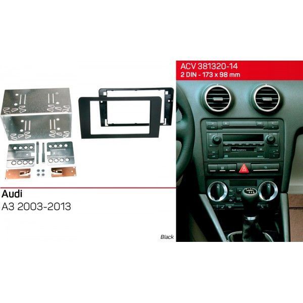 Перехідна рамка ACV 381320-14 Кit для Audi A3 2003-2013 AV_381320-14 фото