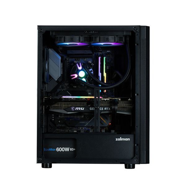 Корпус Zalman I4 без БП, 2xUSB3.0, 1xUSB2.0, 6x120мм, VGA 320мм, LCS ready, Mesh Side/Front Panel, ATX, чорний RC_I4BLACK фото