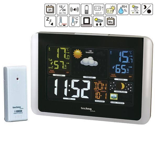 Метеостанция Technoline WS6442 Black (WS6442) (без аккумулятора и зарядного устройства) DS_DAS301184 фото