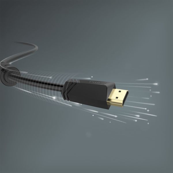 Кабель HDMI - HDMI 4K Ethernet Gold 10 m Black HAMA RC_00205009 фото