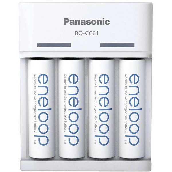 Зарядное устройство Basic Charger USB + Аккумулятор Eneloop NI-MH AA 2000 мАч, 4 шт. Panasonic RC_K-KJ61MCD40USB фото