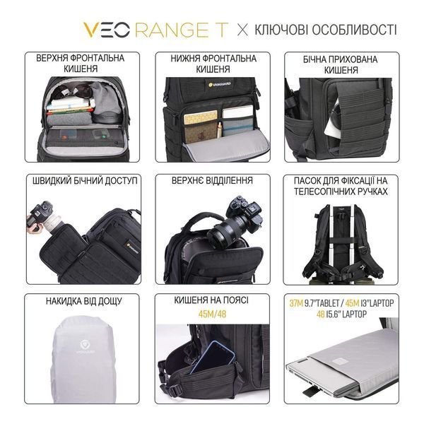 Рюкзак Vanguard VEO Range T 48 Beige (VEO Range T 48 BG) DS_DAS301772 фото