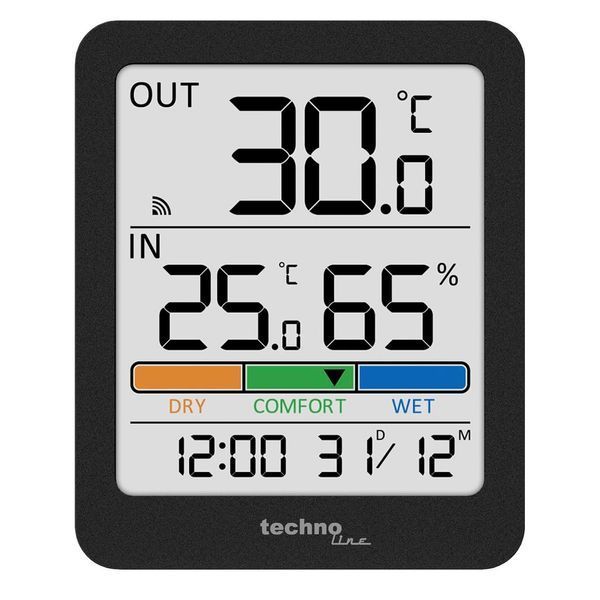 Термогигрометр Technoline WS9488 Anthracite (WS9488) DS_DAS302455 фото