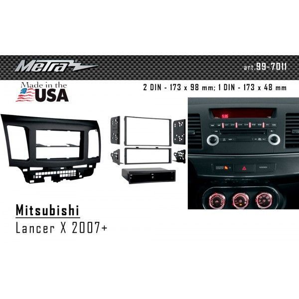 Перехідна рамка Metra 99-7011 для Mitsubishi Lancer X 2007+ AV_99-7011 фото
