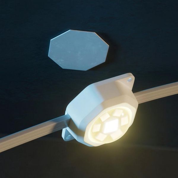 Гірлянда Smart LED Twinkly Permanent Light RGB72 IP65 білий кабель Twinkly RC_TWPL072STP-TEU фото